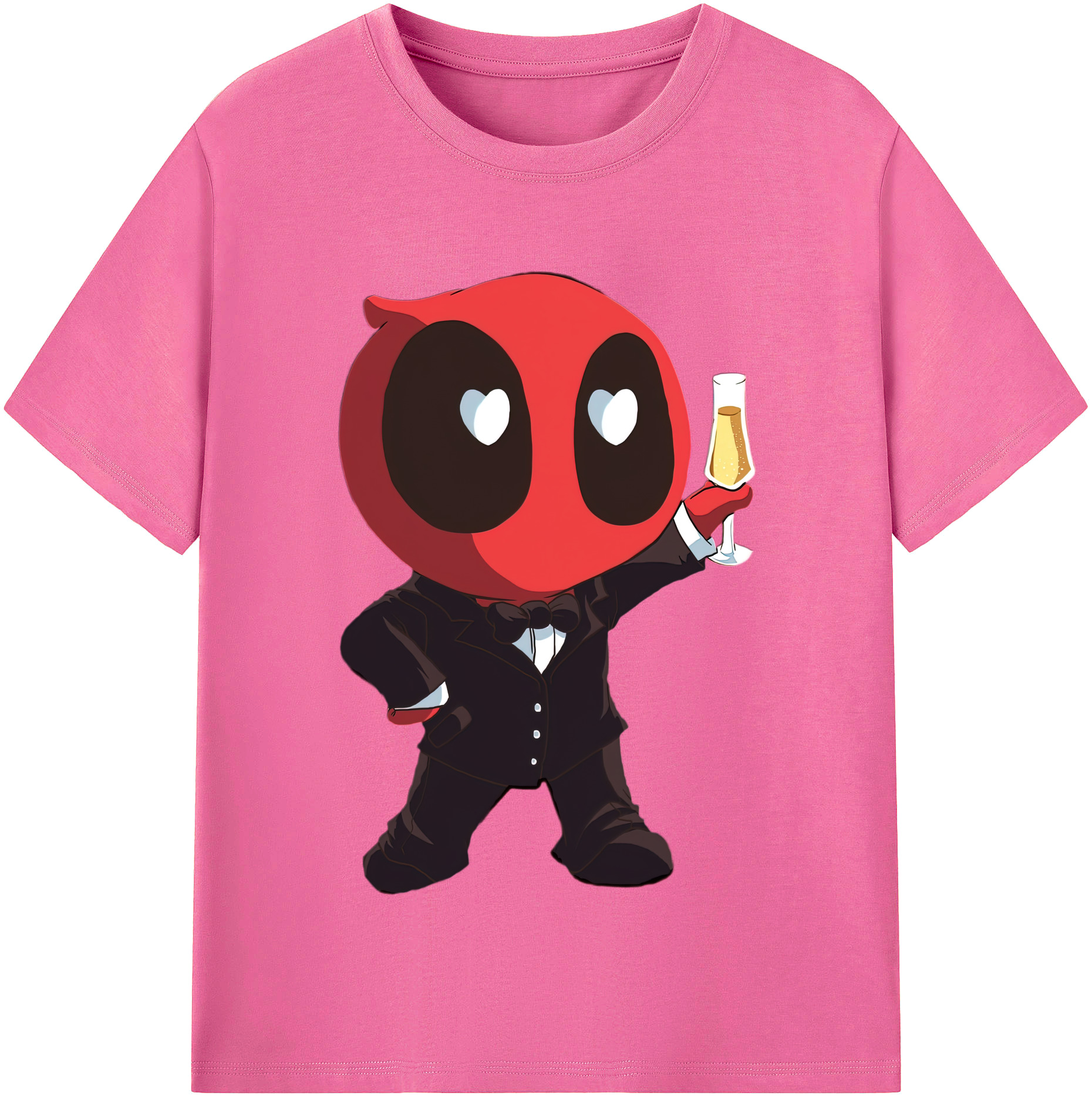 （画像用） Deadpool デッドプール レディースカジュアルプリントTシャツ（綿100％）